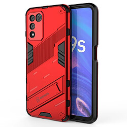 Coque en TPU anti-griffes avec béquille, rouge pour votre Oppo K9s 5G