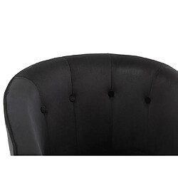 Acheter Vente-Unique Fauteuil cabriolet en velours FAKART - Noir