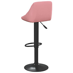 Acheter vidaXL Tabouret de bar Rose Velours