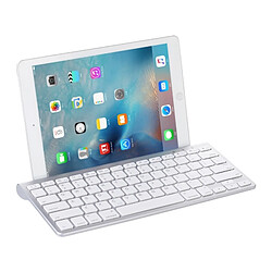 Wewoo Clavier sans fil QWERTY argent 460BT 78 touches ultra-mince mini sans Bluetooth, support intégré, Android / iOS / système Windows