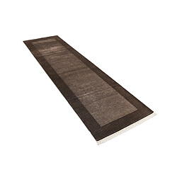 Vidal Tapis de couloir en laine 297x79 brun Darya