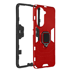 Avizar Coque Huawei Nova 10 Pro Hybride Antichoc avec Bague Métallique Support Rouge