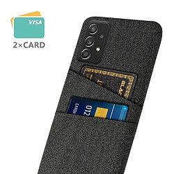 Coque en TPU antichoc avec porte-cartes noir pour votre Samsung Galaxy A72 4G/5G