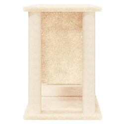 Avis Helloshop26 Arbre à chat meuble tour grimper jouet grattage grattoir escalade plateforme avec griffoirs en sisal 50 cm crème 02_0022515