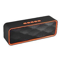 Universal Haut-parleur Bluetooth de YH-Waterroooth 20W, haut-parleur Bluetooth portable TWS, subwoofer et stéréo bruyant, 36 heures de jeu (orange)