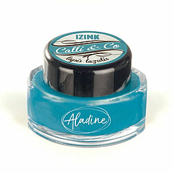 AladinE Encre de calligraphie - Bleu azur - 15 ml