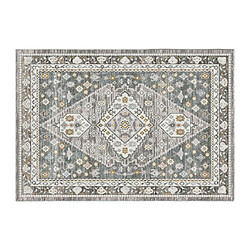 Vente-Unique Tapis oriental vintage - 160 x 230 cm - Bleu gris et taupe - SAMARIA