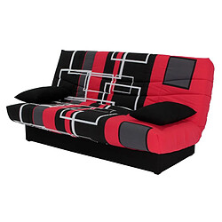 Avis But Banquette lit clic clac PORTO labyrinthe noir et rouge