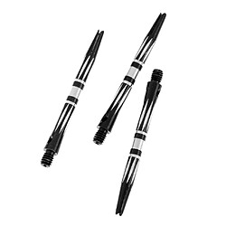 Avis 3 pcs pro thread alliage re-rainuré dart tiges arbres noirs