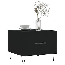 Avis Maison Chic Lot de 2 Tables basses,Table Console pour salon noir 50x50x40 cm bois d'ingénierie -MN23895