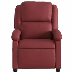 Acheter Maison Chic Fauteuil de massage inclinable,Fauteuil luxe de relaxation Rouge bordeaux Similicuir -MN61646