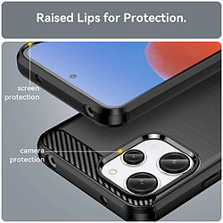 Avis Htdmobiles Coque pour Xiaomi Redmi 12 4G - housse etui silicone gel carbone + film ecran - NOIR