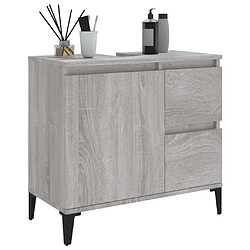 Acheter Maison Chic Armoire de bain,Meuble de rangement de salle de bain,Meuble haut sonoma gris 65x33x60 cm bois d'ingénierie -GKD283523