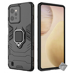 Htdmobiles Coque pour Realme C31 - housse etui rigide anti choc + verre trempe - NOIR