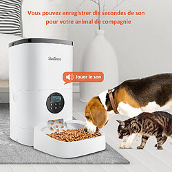 BALIMO WIFI Distributeur de Croquettes 3L pour Chats/Chiens Télécommande Téléphone portable LCD,Adaptateur Secteur/Batterie,Fonction d'enregistrement pas cher