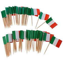 100 pièces décoratives de drapeau cure-dents partie décorations alimentaires en Italie