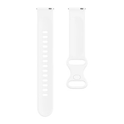 Avizar Bracelet pour Samsung Galaxy Watch Active 2 40mm Silicone Lisse Blanc