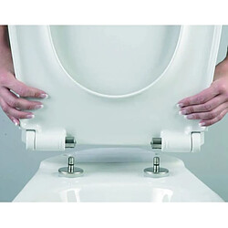 Acheter Abattant wc avec frein de chute blanc - 531639 - CEDO