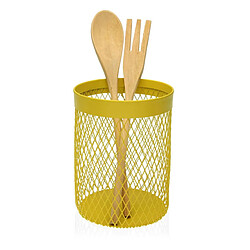 Pot pour ustensiles de cuisine Versa Jaune (11,5 x 15,5 x 11,5 cm)