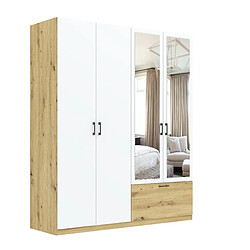 Abiks Meble Armoire Ivo 4D1S L avec portes battantes