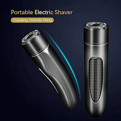 Avis Universal Mini rasoir portable pour homme cheveux moustache machine à raser lame à deux vitesses lame flottante à 360 degrés 4500 rpm moteur USB rechargeable | rasoir électrique (noir)