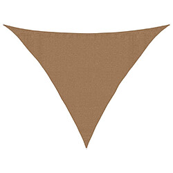 vidaXL Voile d'ombrage 160 g/m² Taupe 3,5x3,5x4,9 m PEHD