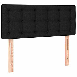 Acheter Maison Chic Tête de lit scandinave à LED,meuble de chambre Noir 80x5x78/88 cm Tissu -MN96658