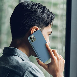 Avis Avizar Étui iPhone 11 Pro Chromé Strié Clapet Translucide Rigide Fin Léger - bleu