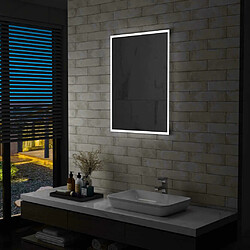 Maison Chic Miroir mural à LED, Miroir murale de salle de Bain 60x80 cm -MN45290