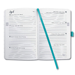 Avis SIGEL J0103 Agenda semainier Jolie 2020, couverture rigide, 13, 5 x 20, 3 cm, turquoise