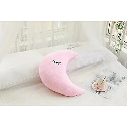 Universal New Sky Series Moon Plux Pillow Soft Cushion Plux Doll Toys for Children (Pink)