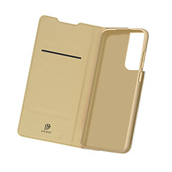 Housse Samsung Galaxy S21 Ultra Porte-carte Fonction Support Dux Ducis Or