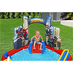 Aire de jeux gonflable spider-man 2,11 m x 2,06 m x 1,27 m - 98793 - BESTWAY pas cher