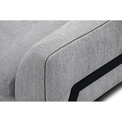 Avis Courtois Laville Canapé d'angle gauche 4 places tissu gris clair - Winter