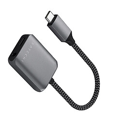 Adaptateur USB-C vers USB-C et Jack 3.5mm Charge et Audio Satechi Argent