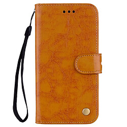 Wewoo Housse Etui à rabat en cuir à texture de cire texturée pour Xiaomi Redmi S2, avec porte-monnaie marron