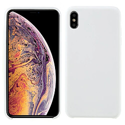 Coque en silicone solide, antichoc, anti-rayures blanc pour votre Apple iPhone XS Max 6.5 pouces