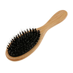 Professionnel Peigne de Coiffure en Bois Brosse à Cheveux en Poils Anti-Statique pour Cheveux Epais Bouclés Bifurqués pas cher