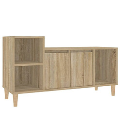 Maison Chic Meuble TV scandinave - Banc TV pour salon Chêne sonoma 100x35x55 cm Bois d'ingénierie -MN15856