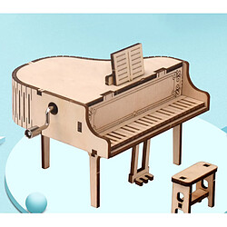 3D Puzzle En Bois D'artisanat Assemblage Modèle de Piano Boîte à Musique Construction Kit pour Les Adolescents et Les Adultes