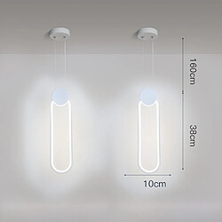 Stoex Lampe À Suspension Nordique Suspension Luminaire Moderne Lustre Led Minimaliste (Blanc), Luminaire D'Intérieur, Blanc Froid pas cher