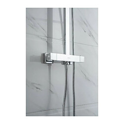 Acheter Colonne de douche - Mitigeur thermostatique - Pomme haute rectangle 30x20 cm - OCEANIC - Chrome