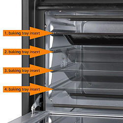 Four électrique à convection 25L avec Rôtissoire à poulet Rotative Minuterie, 1500, Noir, Clatronic, MBG 3727 pas cher