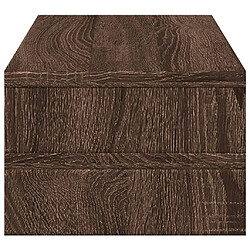 Acheter vidaXL Support de moniteur chêne marron 54x22x15 cm bois d'ingénierie