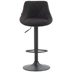 Avis Non Tabouret de bar Lazio tissu noir