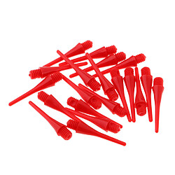 Avis Pointe en nylon souple 20 pièces de remplacement pour dart électronique 22mm rouge