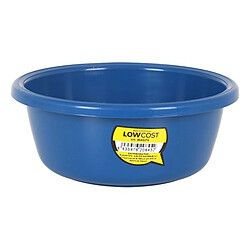 Totalcadeau Bassine en plastique ronde bleue Mesure - 24 cm - 3 L pas cher