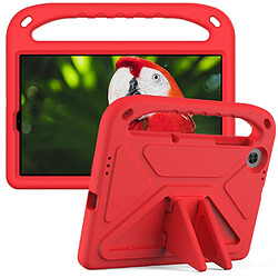 Coque en TPU antichoc, avec béquille rouge pour votre Lenovo Tab M10 HD Gen 2/TB-X306F/TB-X306X 10.1 pouces