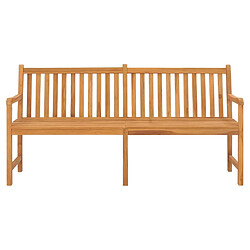 Helloshop26 Banc de jardin meuble de patio d'extérieur terrasse 180 x 60 x 90 cm bois de teck solide 02_0011272