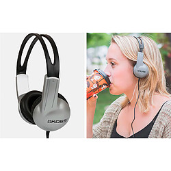 Avis Casque avec Fil, Headphones On Ear Fermé Professionnel, Jack 3.5 mm, , Noir/Gris, KOSS, UR10